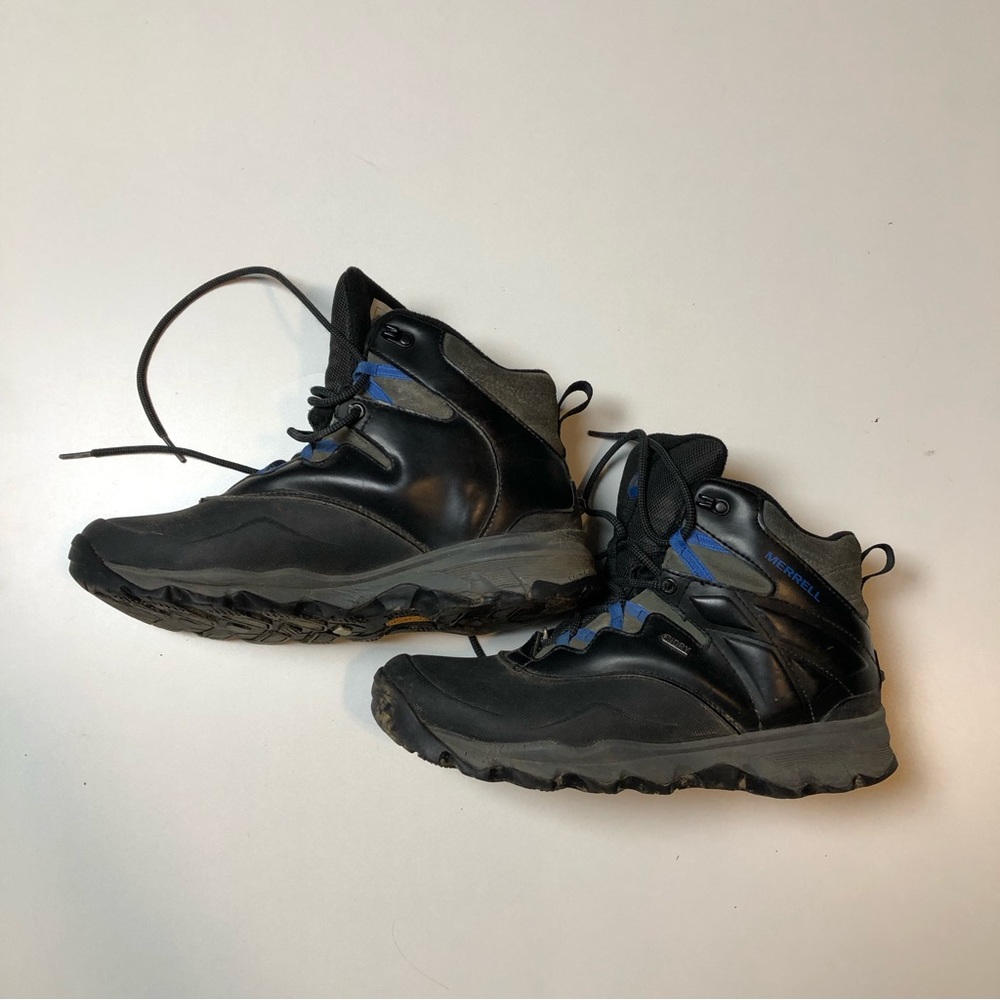 Merrell Black Mens Winter Boots Vibram Artic Grip Size 9